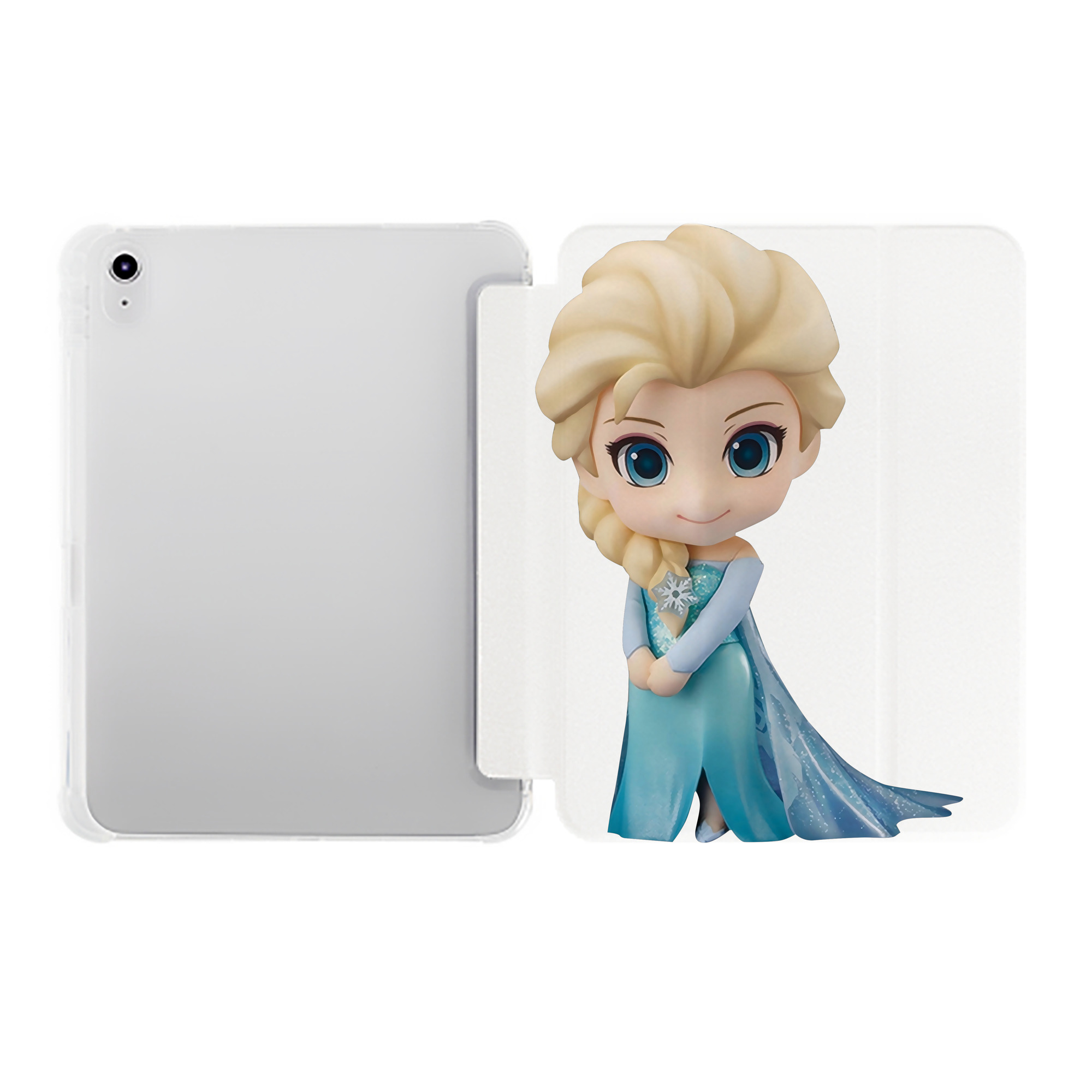 （画像用） アナと雪の女王 アンナ エルサ Frozen Anna Elsa IPad ケース ペン収納付き 三つ折りスタンド PUレザー×シリコン 対応機種9.5/10.5/10.9インチ